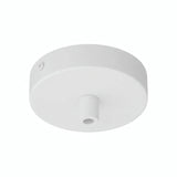 Mini rosace cylindrique en métal, Ø 83 mm — 1 trou central / Cylindrique métal / Blanc mat