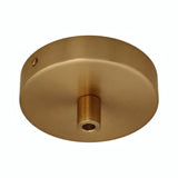 Mini rosace cylindrique en métal, Ø 83 mm — 1 trou central / Cylindrique métal / Bronze satiné
