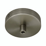 Mini rosace cylindrique en métal, Ø 83 mm — 1 trou central / Cylindrique métal / Titane satiné