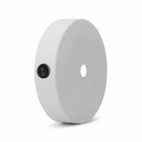 Mini rosace cylindrique en métal avec interrupteur, Ø 83 mm — Blanc mat