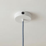Mini rosace cylindrique en métal avec interrupteur, Ø 83 mm — Blanc mat