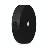 Mini rosace cylindrique en métal avec interrupteur, Ø 83 mm — Noir