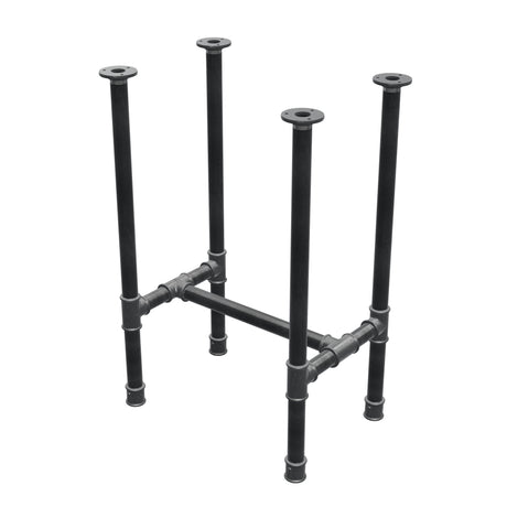 Piètement de table à manger, structure en H, fonte et acier Ø 34 mm, 52 × 36 cm, hauteur 75 cm