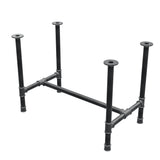 Piètement de table à manger, structure en H, fonte et acier Ø 42 mm, 106 × 61 cm, hauteur 74 cm