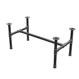 Piètement de table basse, structure en H, fonte et acier Ø 42 mm, 116 × 61 cm, hauteur 54 cm