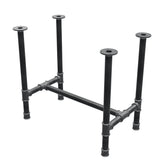 Piètement de table à manger, structure en H, fonte et acier Ø 42 mm, 86 × 51 cm, hauteur 74 cm