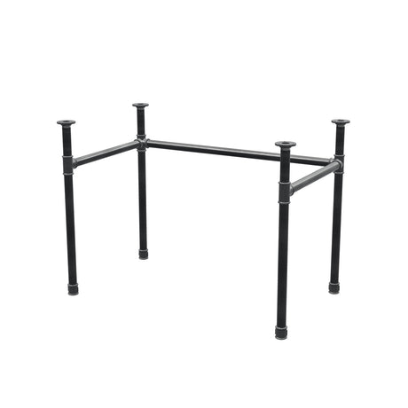 Piètement de bureau, châssis en U, fonte et acier Ø 34 mm, 102 × 62 cm, hauteur 72 cm