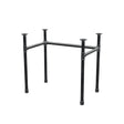 Piètement de bureau, châssis en U, fonte et acier Ø 34 mm, 82 × 52 cm, hauteur 72 cm