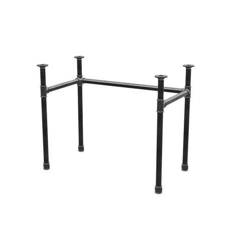Piètement de bureau, châssis en U, fonte et acier Ø 34 mm, 92 × 52 cm, hauteur 72 cm