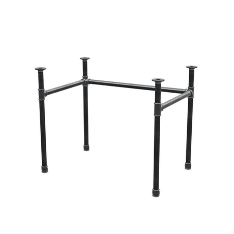 Piètement de bureau, châssis en U, fonte et acier Ø 34 mm, 92 × 62 cm, hauteur 72 cm