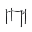 Piètement de bureau, châssis en U, fonte et acier Ø 42 mm, 86 × 56 cm, hauteur 70 cm