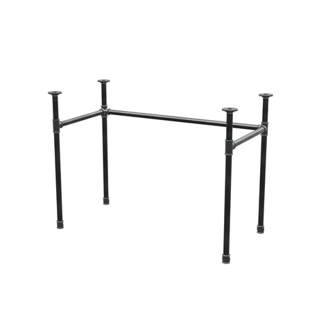 Piètement de bureau, châssis en U, fonte et acier Ø 27 mm, 101 × 51 cm, hauteur 71 cm