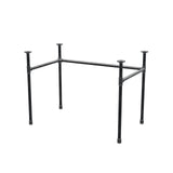 Piètement de bureau, châssis en U, fonte et acier Ø 27 mm, 101 × 61 cm, hauteur 71 cm