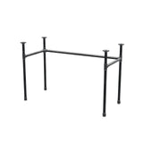 Piètement de bureau, châssis en U, fonte et acier Ø 27 mm, 111 × 51 cm, hauteur 71 cm