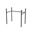 Piètement de bureau, châssis en U, fonte et acier Ø 27 mm, 81 × 51 cm, hauteur 71 cm