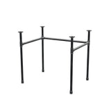 Piètement de bureau, châssis en U, fonte et acier Ø 27 mm, 81 × 61 cm, hauteur 71 cm