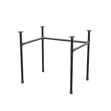 Piètement de bureau, châssis en U, fonte et acier Ø 27 mm, 81 × 61 cm, hauteur 71 cm