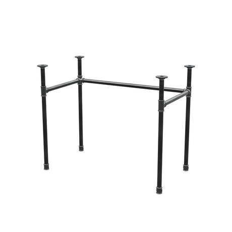 Piètement de bureau, châssis en U, fonte et acier Ø 27 mm, 91 × 51 cm, hauteur 71 cm