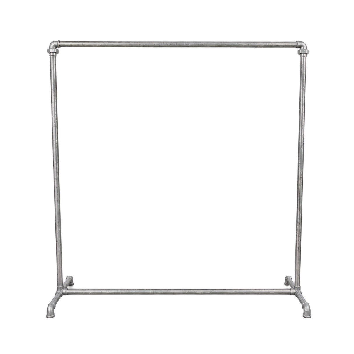 Portant industriel galvanisé sans vêtement - vue de face