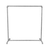 Portant industriel galvanisé sans vêtement - vue de face