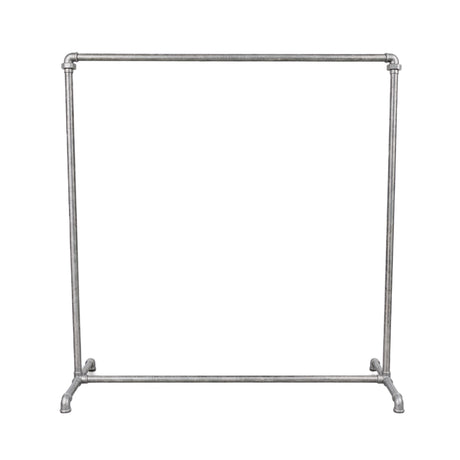 Portant industriel galvanisé sans vêtement - vue de face