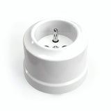 Prise murale en porcelaine — Française 2P+T 16 A / Blanc