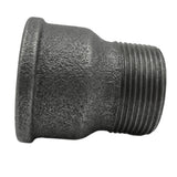 Raccord allonge fonte noire - vue laterale du filetage male conique