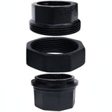 Raccord en 3 parties peint en noir 20x27mm