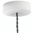 Rosace ronde en bois, Ø 120 mm — Blanc