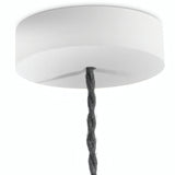 Rosace ronde en bois, Ø 120 mm — Blanc