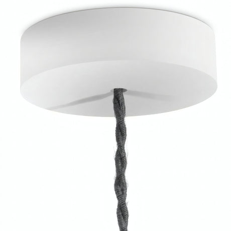 Rosace ronde en bois, Ø 120 mm — Blanc