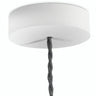Rosace ronde en bois, Ø 120 mm — Blanc