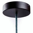 Rosace ronde en bois, Ø 120 mm — Effet Wengé