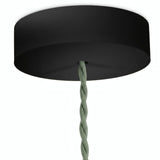 Rosace ronde en bois, Ø 120 mm — Noir