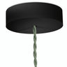 Rosace ronde en bois, Ø 120 mm — Noir