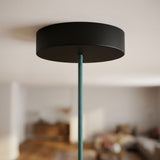 Rosace ronde en bois, Ø 120 mm — Noir
