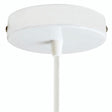 Rosace cylindrique en métal, Ø 120 mm — Conique thermoplastique / Blanc brillant