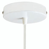 Rosace cylindrique en métal, Ø 120 mm — Conique thermoplastique / Blanc brillant
