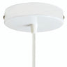 Rosace cylindrique en métal, Ø 120 mm — Conique thermoplastique / Blanc brillant