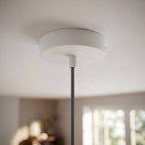 Rosace cylindrique en métal, Ø 120 mm — Conique thermoplastique / Blanc mat