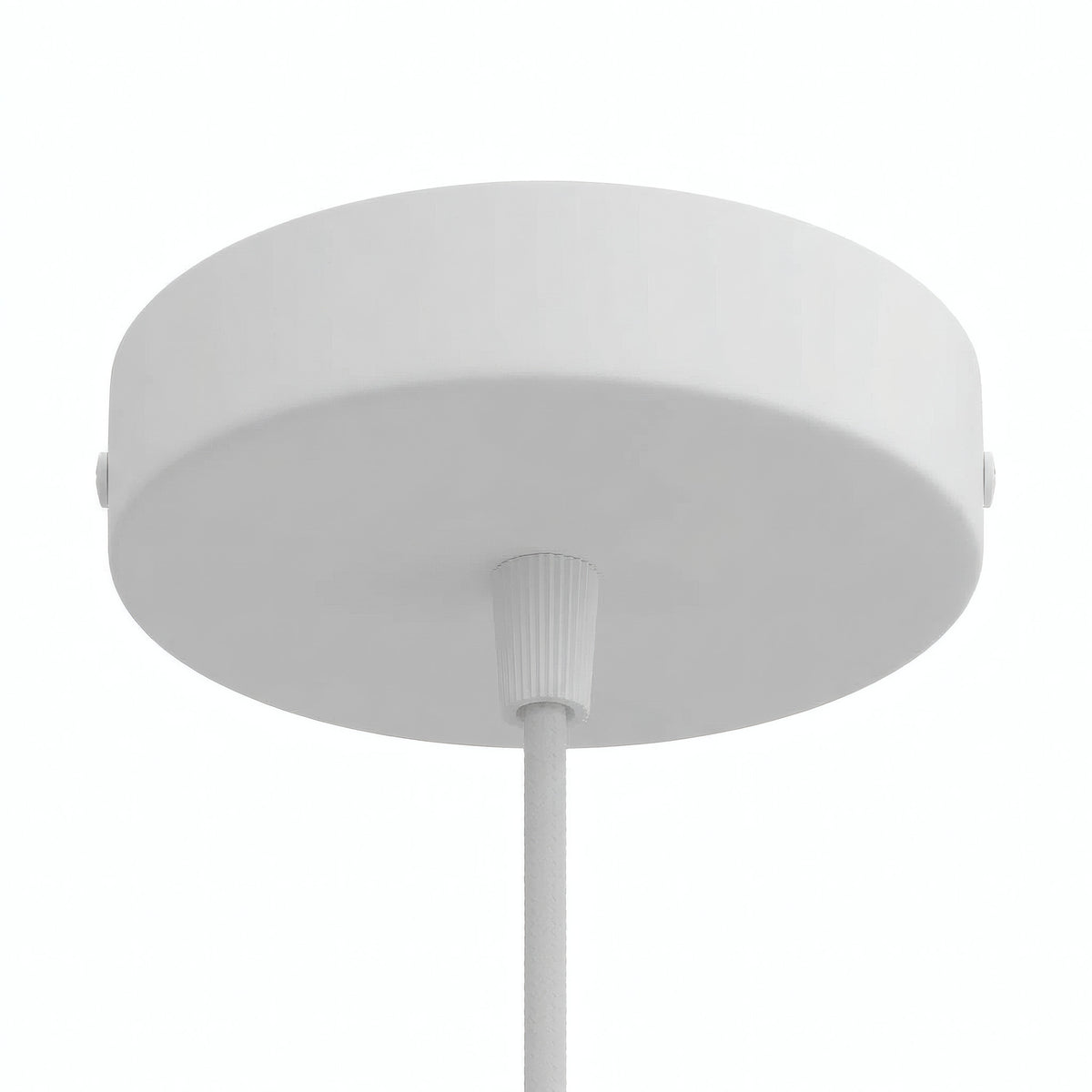 Rosace cylindrique en métal, Ø 120 mm — Conique thermoplastique / Blanc mat