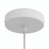 Rosace cylindrique en métal, Ø 120 mm — Conique thermoplastique / Blanc mat