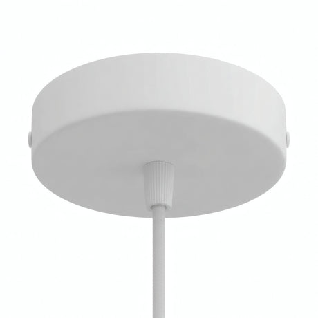 Rosace cylindrique en métal, Ø 120 mm — Conique thermoplastique / Blanc mat
