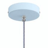 Rosace cylindrique en métal, Ø 120 mm — Conique thermoplastique / Bleu ciel