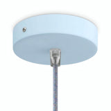 Rosace cylindrique en métal, Ø 120 mm — Conique thermoplastique / Bleu ciel