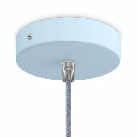 Rosace cylindrique en métal, Ø 120 mm — Conique thermoplastique / Bleu ciel