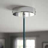 Rosace cylindrique en métal, Ø 120 mm — Conique thermoplastique / Chromé