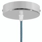 Rosace cylindrique en métal, Ø 120 mm — Conique thermoplastique / Chromé