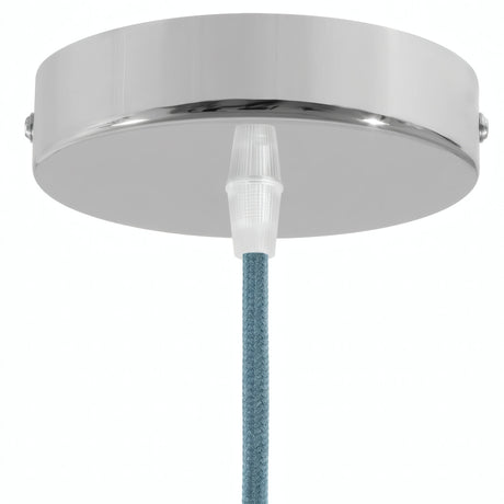 Rosace cylindrique en métal, Ø 120 mm — Conique thermoplastique / Chromé
