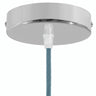 Rosace cylindrique en métal, Ø 120 mm — Conique thermoplastique / Chromé